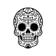 Fototapeta premium Skull Vector Art for Dia de Muertos