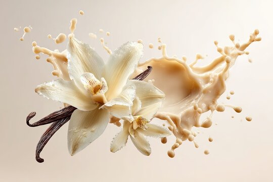 Vanilla orchid splash