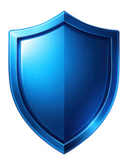 Blue shield icon.