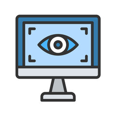 Web Visibility icon vector image. Suitable for mobile apps, web apps and print media.