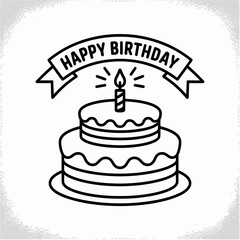 birthday cake with candles