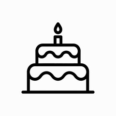 vector illustration of cake