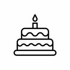 birthday cake vector illustration