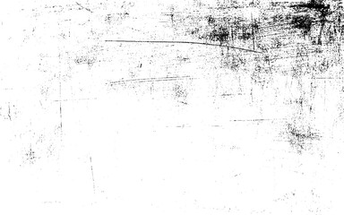 Grunge Black and White Distress Texture .Wall Background .Vector Illustration