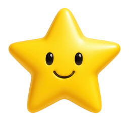 Cute yellow star illustration.