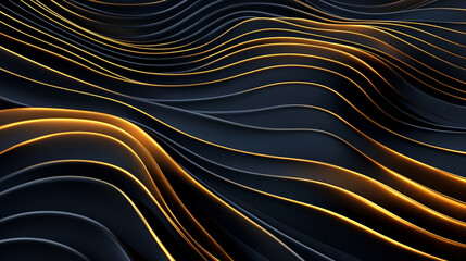 Elegant abstract golden patterns on a dark background, creating luxurious, artistic, and decorative visual textures.