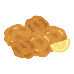 唐揚げ　イラスト
