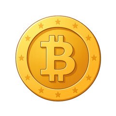 Bitcoin Gold Coin – Cryptocurrency Symbol