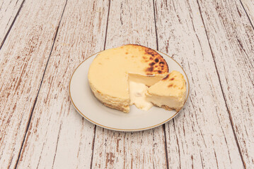 The Queen of Cheesecakes: No fruit, no sauces, just the creamy essence of cheese at its finest.