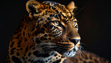 Obraz premium close up portrait of a leopard