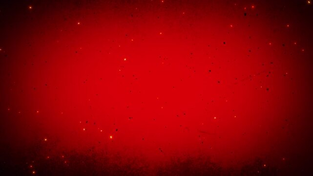 fire sparks and ash falling on red background animation,game and technology social media motion design element	
