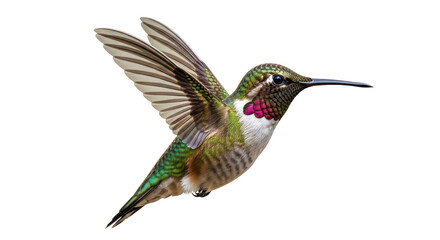 Isolated Flying Hummingbird