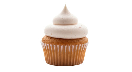 Isolated Vanilla Cupcake