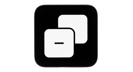 Isolated Overlapping Squares Icon