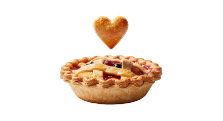 Isolated Heart Pie