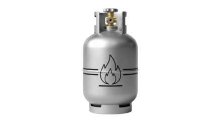 Isolated Propane Gas Tank