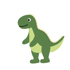 baby dinosaur isolated on white 