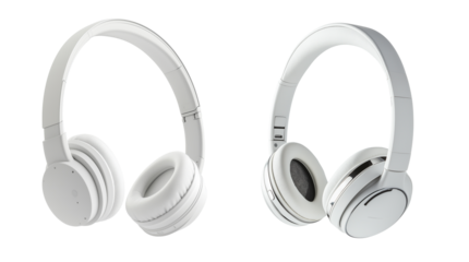 Modern Headphones Isolated for Advertising and Tech Design