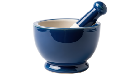 Isolated Mortar and Pestle