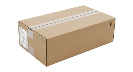 Isolated Cardboard Box