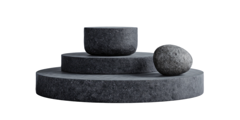 Abstract stone display