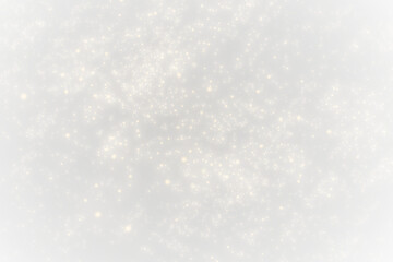 PNG luxury festive fireworks with shining glow and glittering sparkle combined with transparent bokeh and star particles creating magical holiday card background in black and gold colors