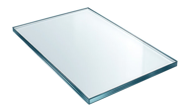 Transparent glass pane overlay illustration.