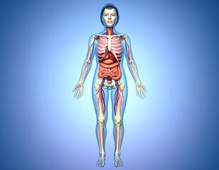 3D anatomical female figure