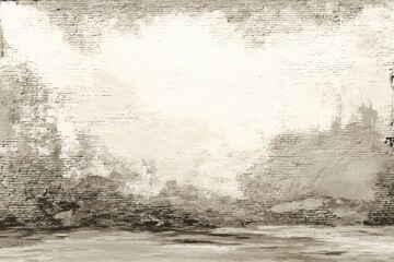 Obraz premium Serene Cloudy Landscape