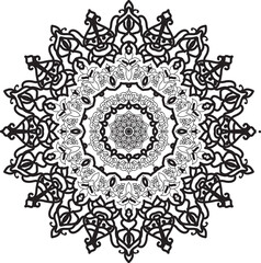 ornamental round lace pattern
