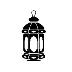 Islamic lantern icon design template
