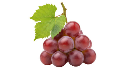 Isolated Red Grapes