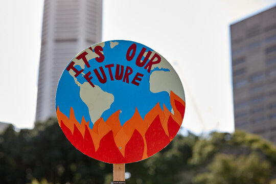 Climate change sign