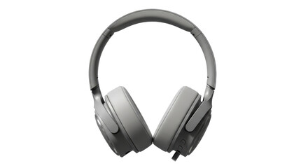 Isolated Gray Headphones
