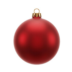 Blank Red Christmas Ornament