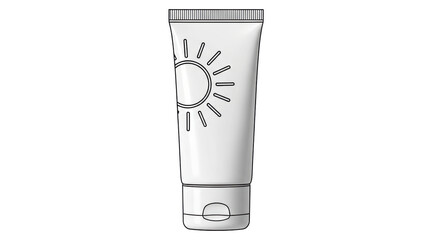 Isolated Sunscreen