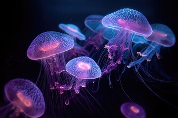 Obraz premium jelly fish in the water