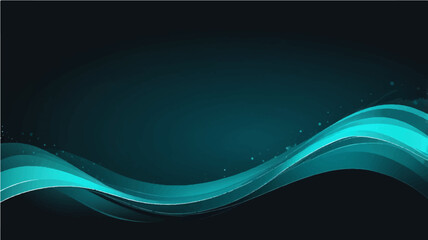 Abstract blue wave background design with flowing curves and light pattern