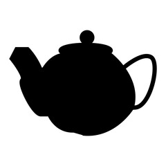teapot silhouette vector illustration
