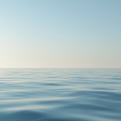 Fototapeta premium Square Premium Seasonal Wellness Transition Gradient with Healing Ocean Blue to Pearl White for Pristine Campaigns