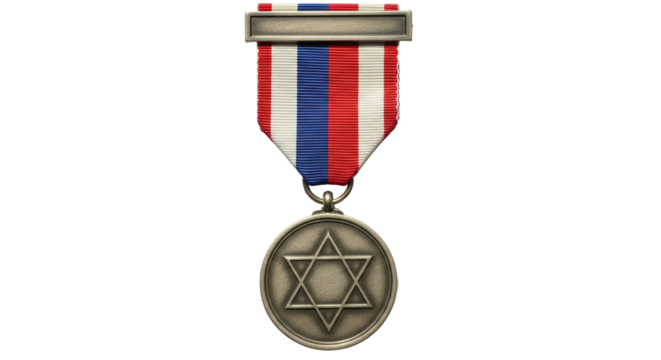 Isolated Star of David Medal