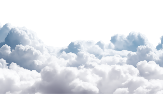 colorful sunset clouds isolated on white or transparent png - Powered by Adobe