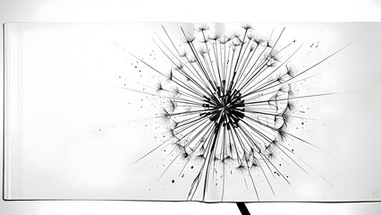 Obraz premium black and white background