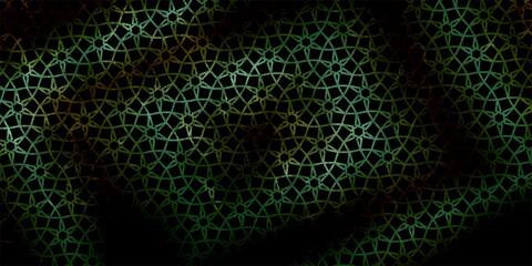 Elegant Green Islamic Geometric Pattern | Abstract Lattice Design.