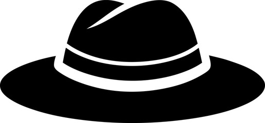 Fedora or Trilby Hat Silhouette