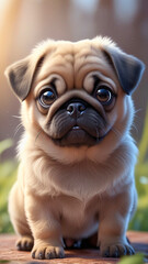  adorable Pug puppy 