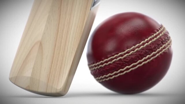 cricket ball on white background