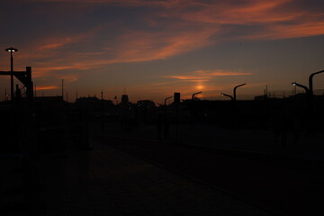 Atardecer en la ciudad de A Coruña