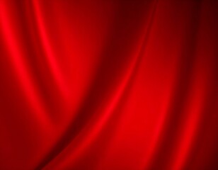 Deep crimson silk drapes