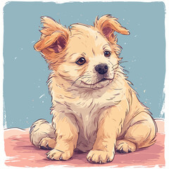 Cute Dog Design Very Cool